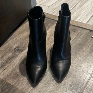 Steve Madden Black Ankle Booties with Pointed Toe